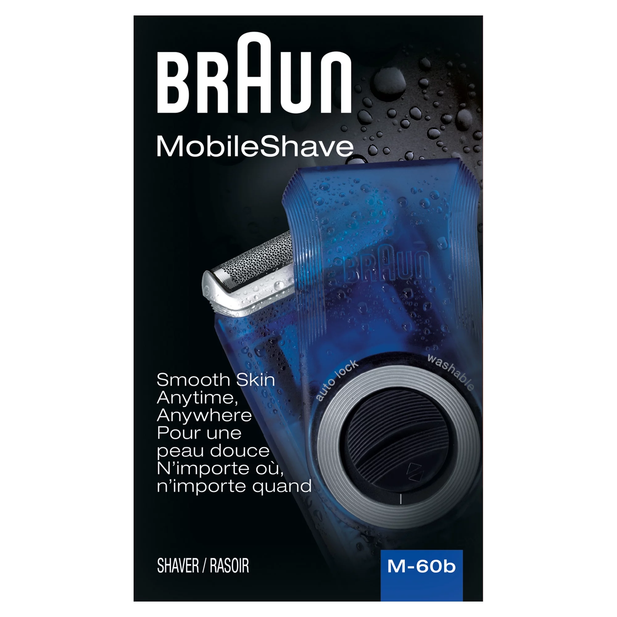 Braun M60b Mobile Battery Powered Electric Shaver for Men