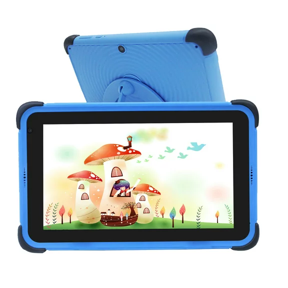 CWOWDEFU Kids Tablet 7 inch Android 13 Tablet 32GB Children's Learning Tablet Computer WiFi Tabletas for Children Toddler Boys, Blue