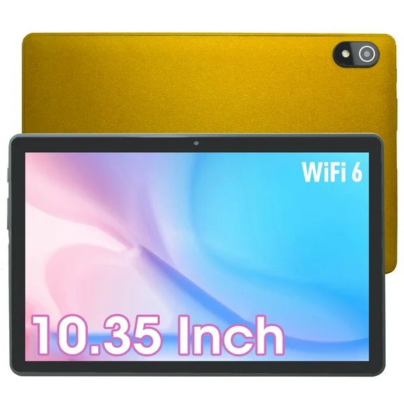 CWOWDEFU Tablet 10.35 inch 32GB 2024 Gaming Tablets 10 inch HD Touchscreen 5G WiFi 6 Tabletas (Orange)