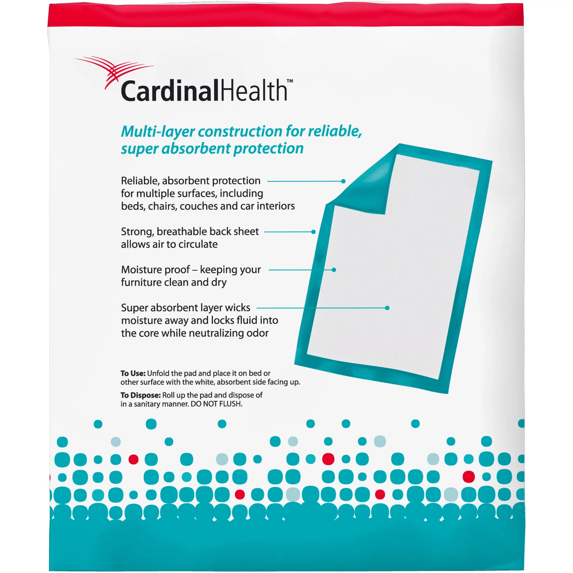 Cardinal Health Protective Underpad Premium Absorbency Extra-Large 10 CT