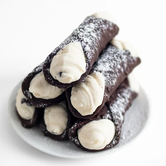 Carlo’s Bakery Chocolate Cannoli Kit (12x Pack) Family Size- Authentic Italian Pastry for Delivery - The Ultimate Experience for Food Lovers, Parties and Gatherings