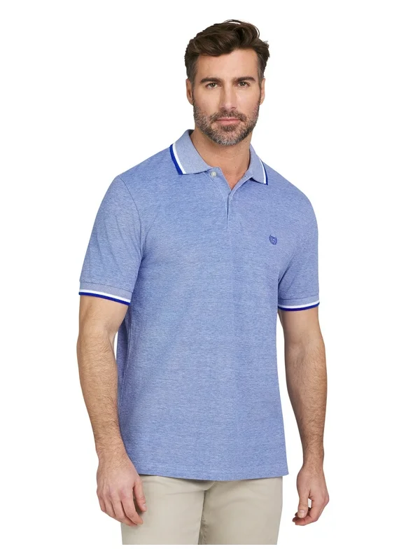 Chaps Men's & Big Men's Birdseye Polo Shirt with Short Sleeves, Sizes S-2XL