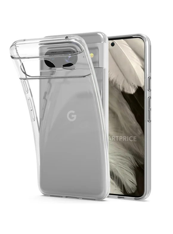 CoverON For Google Pixel 8 Phone Case, Flexible Slim Lightweight TPU Minimal Cover, Clear
