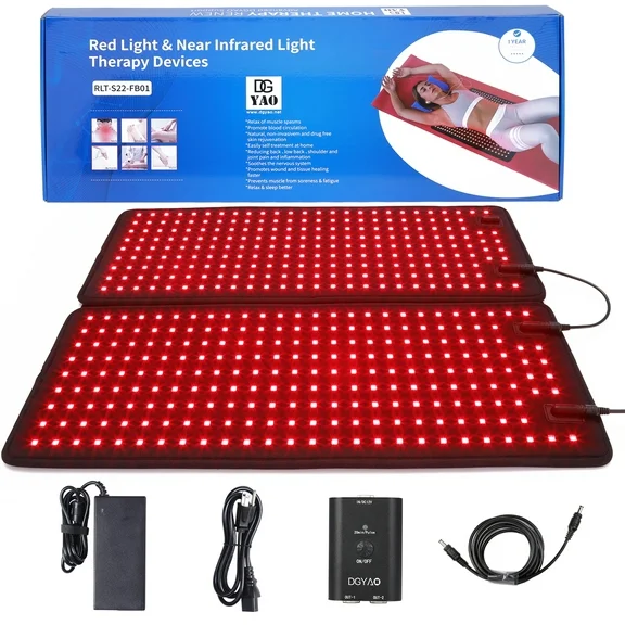 DGYAO Red Light Therap-y for Whole Body Muslce Relax with 880NM Near Infrared Light Large Pad