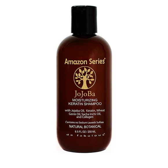 AMAZON SERIES | JoJoBa Moisturizing Keratin Shampoo 8.5 Fl Oz | by De Fabulous