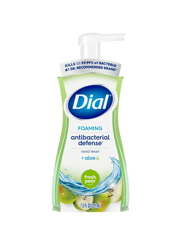 Dial Antibacterial Foaming Hand Wash, Fresh Pear, 7.5 fl oz