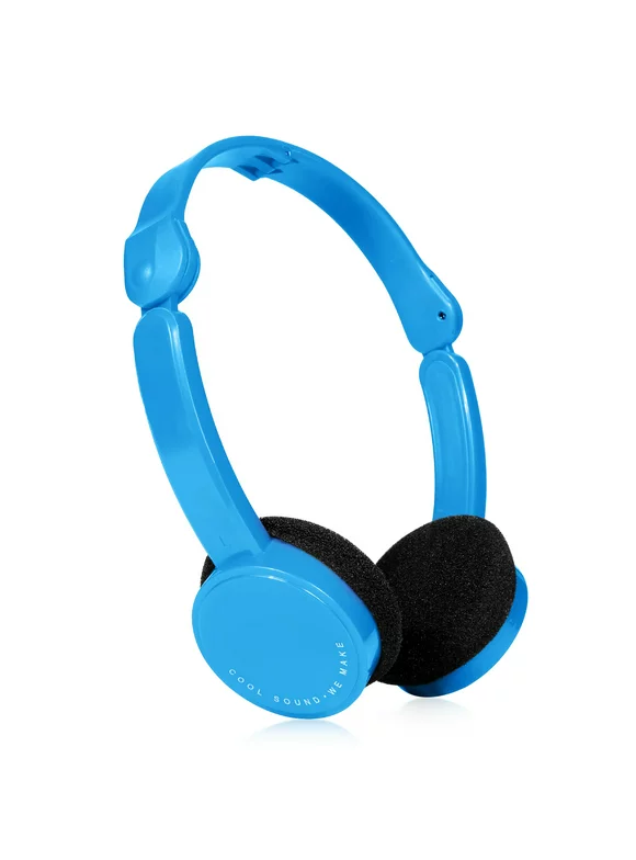 Docooler Kids Headphones 3.5mm Wired Over-ear Headphones Foldable Sports Headset Portable Earphones for Kids Student MP4 MP3 Smartphones Laptop Blue