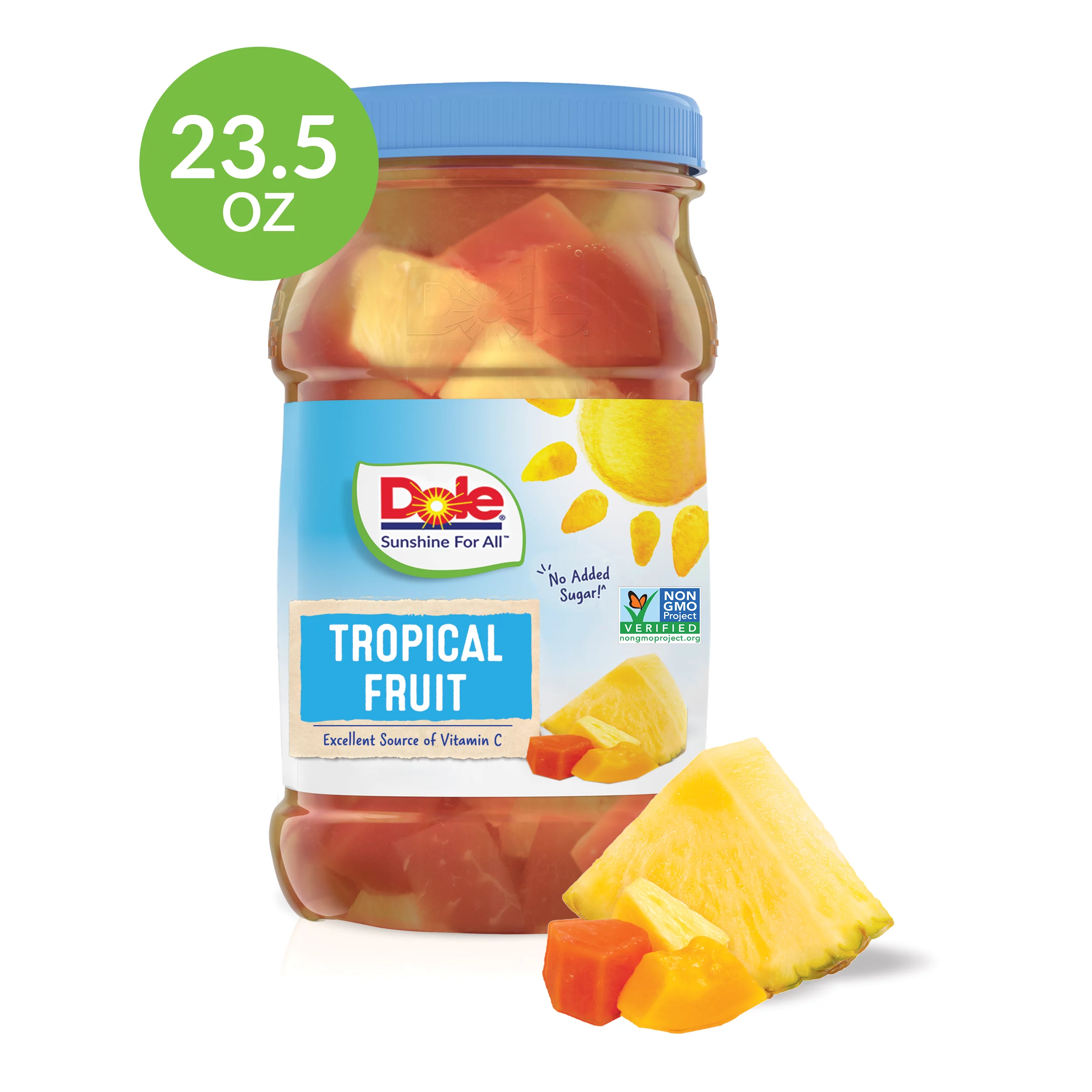 Dole Tropical Fruit in 100% Fruit Juice, 23.5 oz Jar