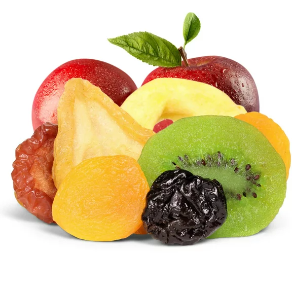 Dried Mixed Fruit with Prunes by It's Delish, 1 lb 16 oz Bag  Snack Mix of Prunes, Apricots, Plums, Apple Rings, Nectarines, Peaches, Pears, Kiwi Slices