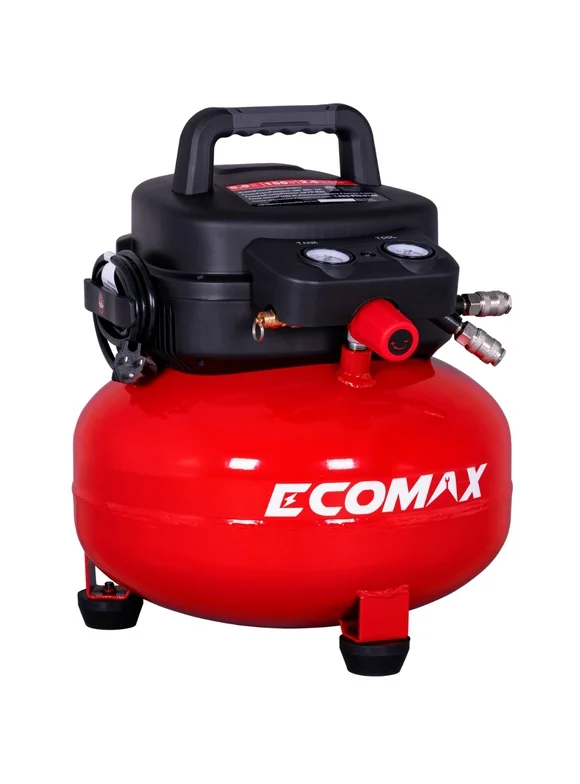 Ecomax 6 Gal. 150 PSI Electric Pancake Air Compressor
