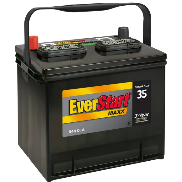 EverStart Maxx Lead Acid Automotive Battery, Group Size 35 12 Volt, 640 CCA