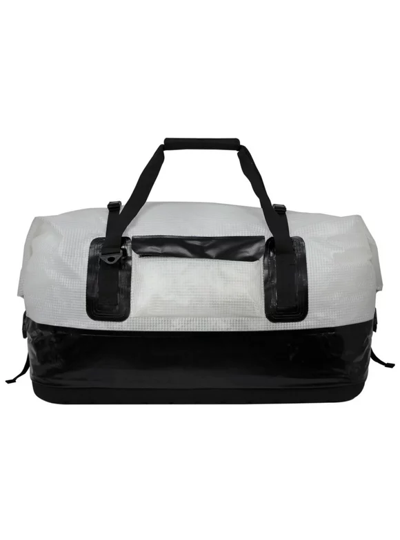 Extreme Max 3006.7351 Dry Tech Water-Resistant Roll-Top Duffel Bag - 110 Liter, Clear