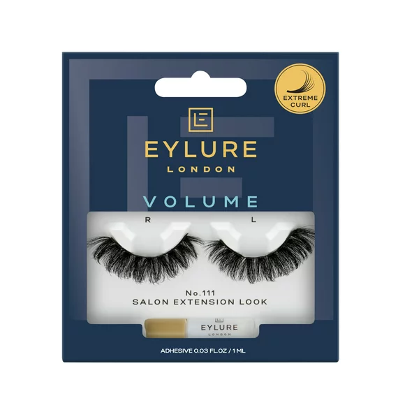 Eylure Volume No. 111 False Eyelashes, Extreme Curl