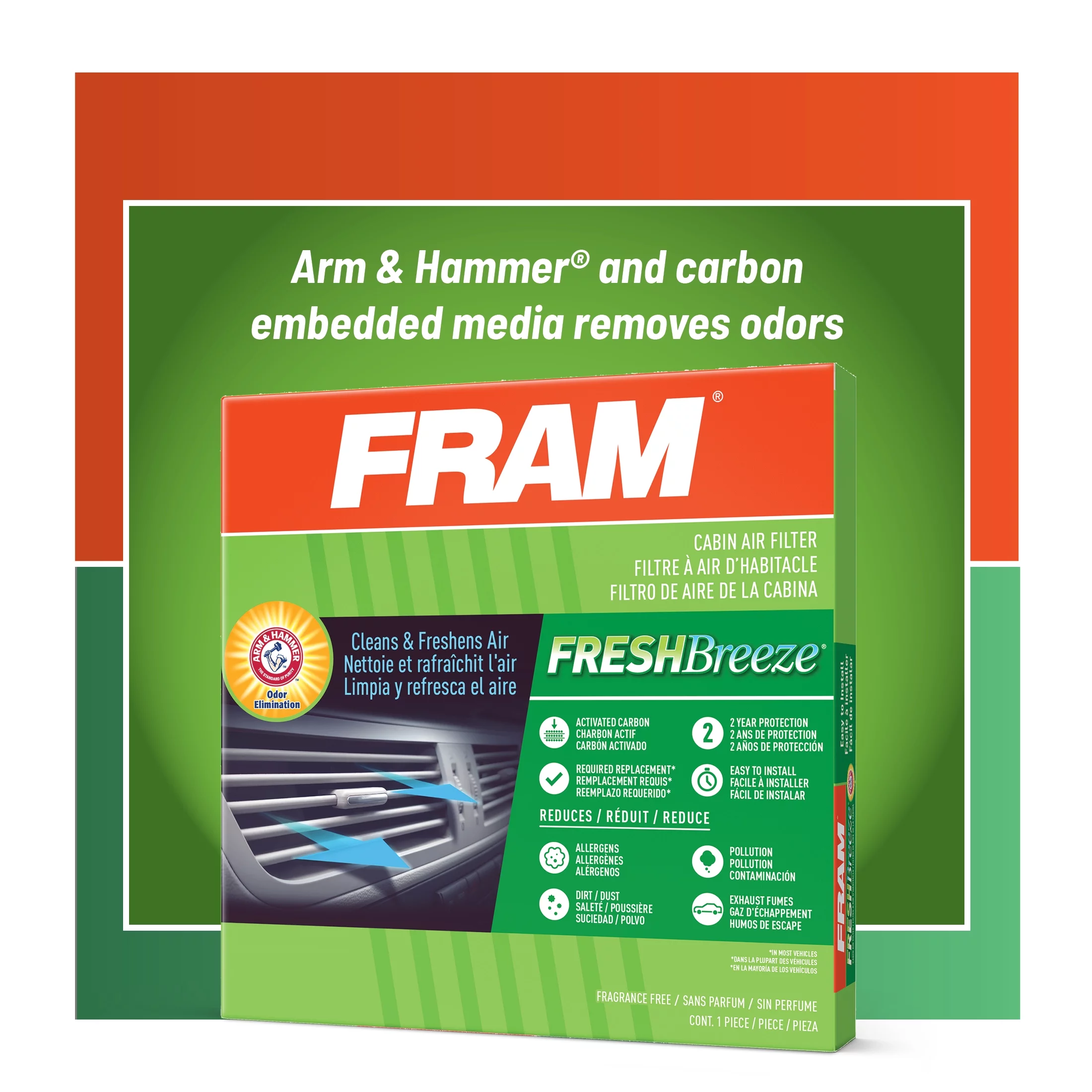 FRAM Fresh Breeze Cabin Air Filter, CF10133 Fits select: 2002-2008 TOYOTA COROLLA, 2003-2008 TOYOTA COROLLA MATRIX