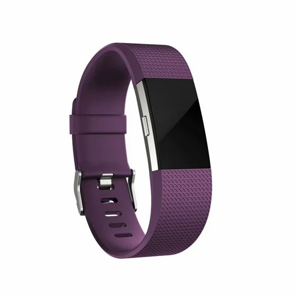 Fitbit Charge 2 Bands Replacement Sport Strap Accessories with Fasteners and Metal Clasps for Fitbit Charge 2 Wristband (Large, Purple)