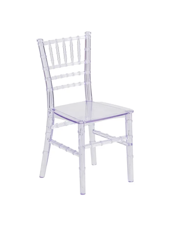 Flash Furniture HERCULES Child’s Transparent Crystal Resin Party and Event Chiavari Chair for Commercial & Residential Use