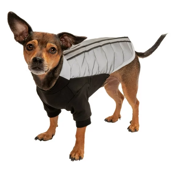 FurHaven Pet Products Water-Repellent Pro-Fit Dog Coat - Chrome, Extra Small