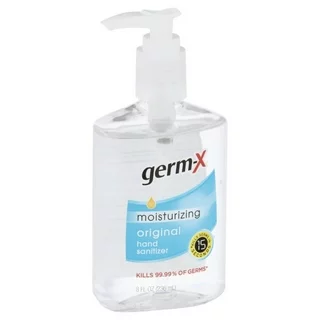Germ-X Original Hand Sanitizer with Pump, Bottle of Hand Sanitizer, 8 fl oz