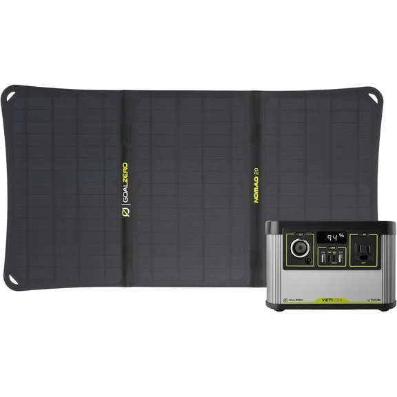 Goal Zero Yeti 200X Portable Power Station and Nomad 20 Solar Panel, Complete Solar Generator