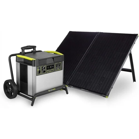 Goal Zero Yeti 3000X Portable Power Station with Boulder 200 Briefcase Solar Panel, Complete Solar Generator