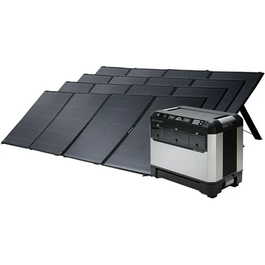 Goal Zero Yeti PRO 4000 Portable Power Station, 4 Nomad 400 Solar Panels for Home Backup System