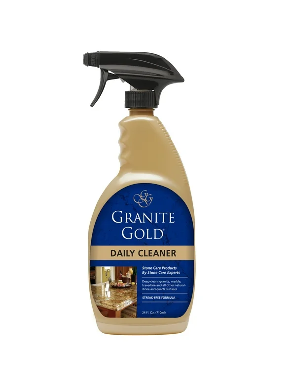 Granite Gold Daily Cleaner for Granite, Marble, Quartz and More, Spray Bottle, 24 fl oz