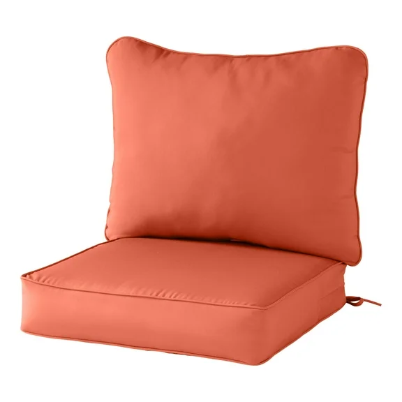 Greendale Home Fashions 2-Piece Rust Outdoor Deep Seat Cushion Set