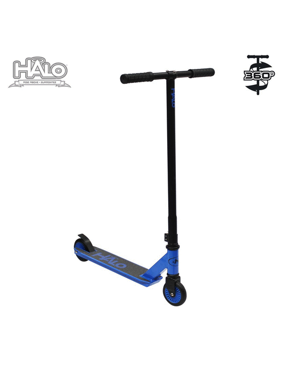 HALO Rise Above Supreme Stunt Scooter - Magic Blue - 5+ 220 lbs Weight - Boys or Girls
