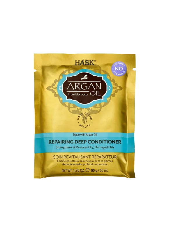 HASK Argan Oil from Morocco Repairing Sulfate-Free Deep Conditioner, 1.75 oz