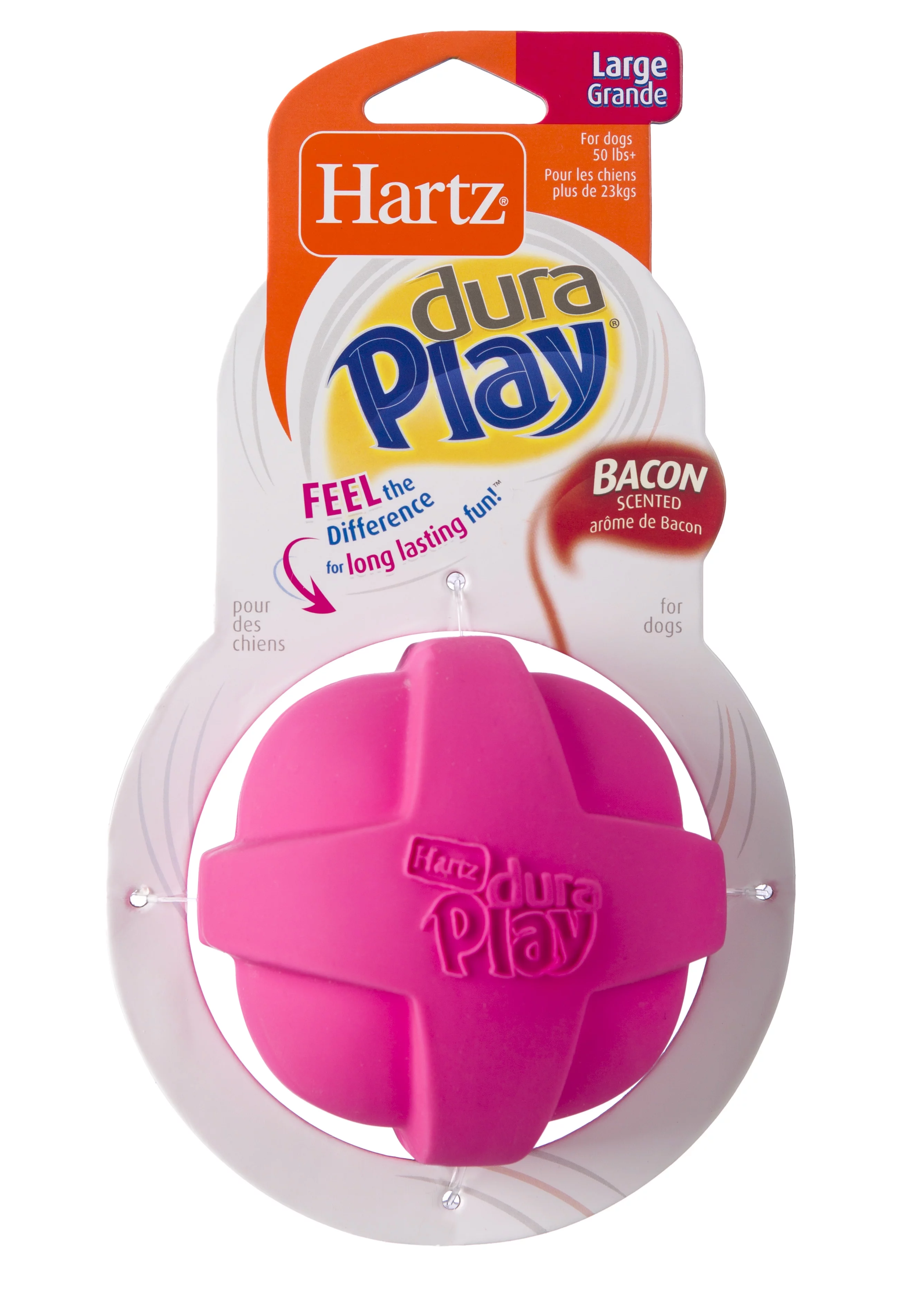 Hartz Dura Play Ball Dog Toy, Large, Color May Vary