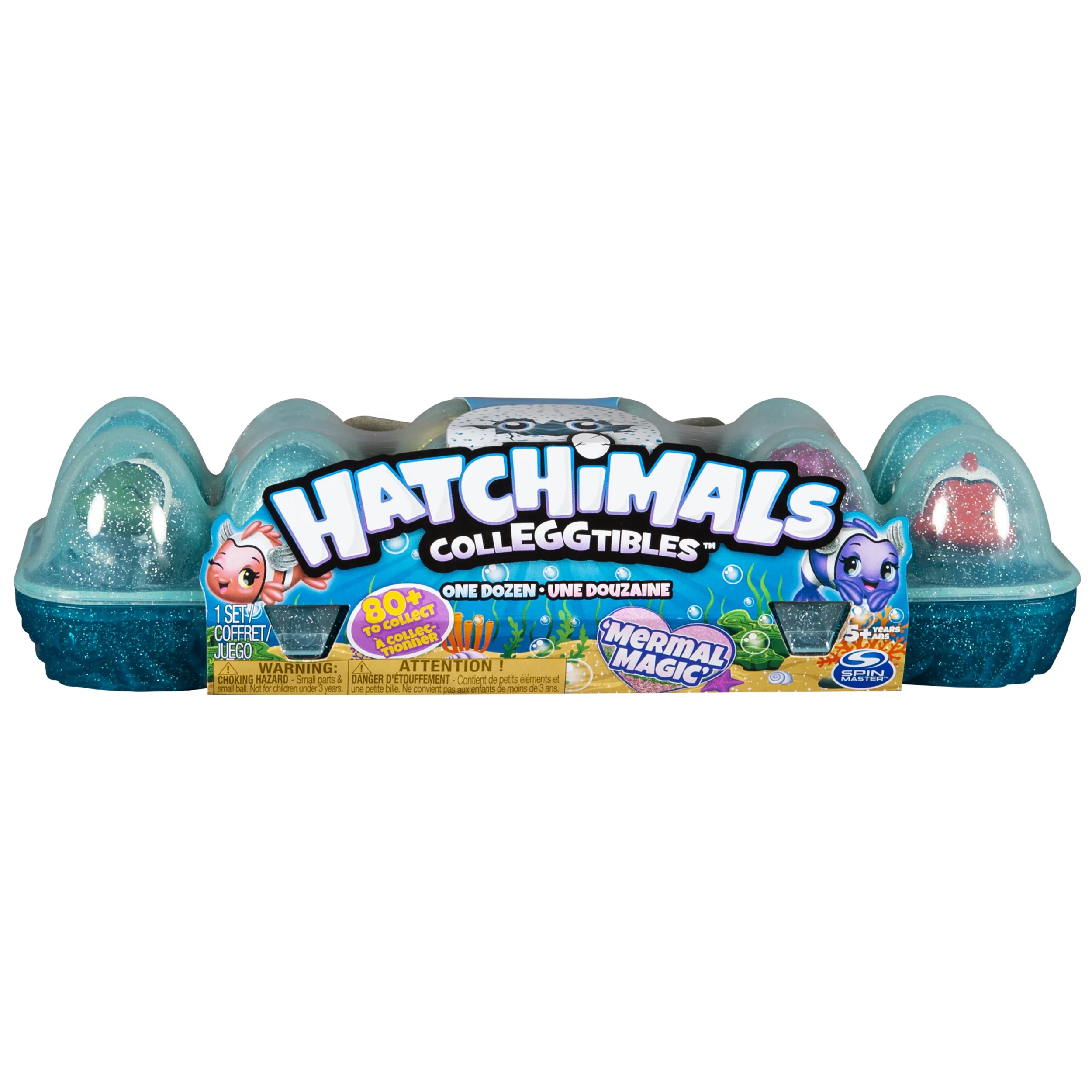 Hatchimals CollEGGtibles, Mermal Magic 12 Pack Egg Carton with Season 5 Hatchimals, for Kids Aged 5 and up (Styles May Vary)