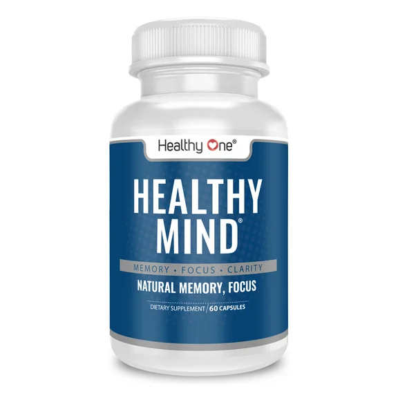 Healthy One Healthy Mind - Brain Supplement for Memory and Focus - Nootropic Supplement, 60 Caps