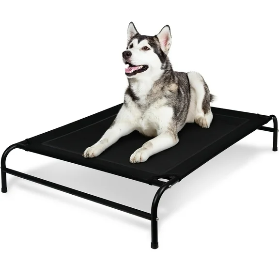 Joytale Elevated Dog Bed, Indoor Outdoor Raised Pet Cot with Reinforced Crossbars, Large