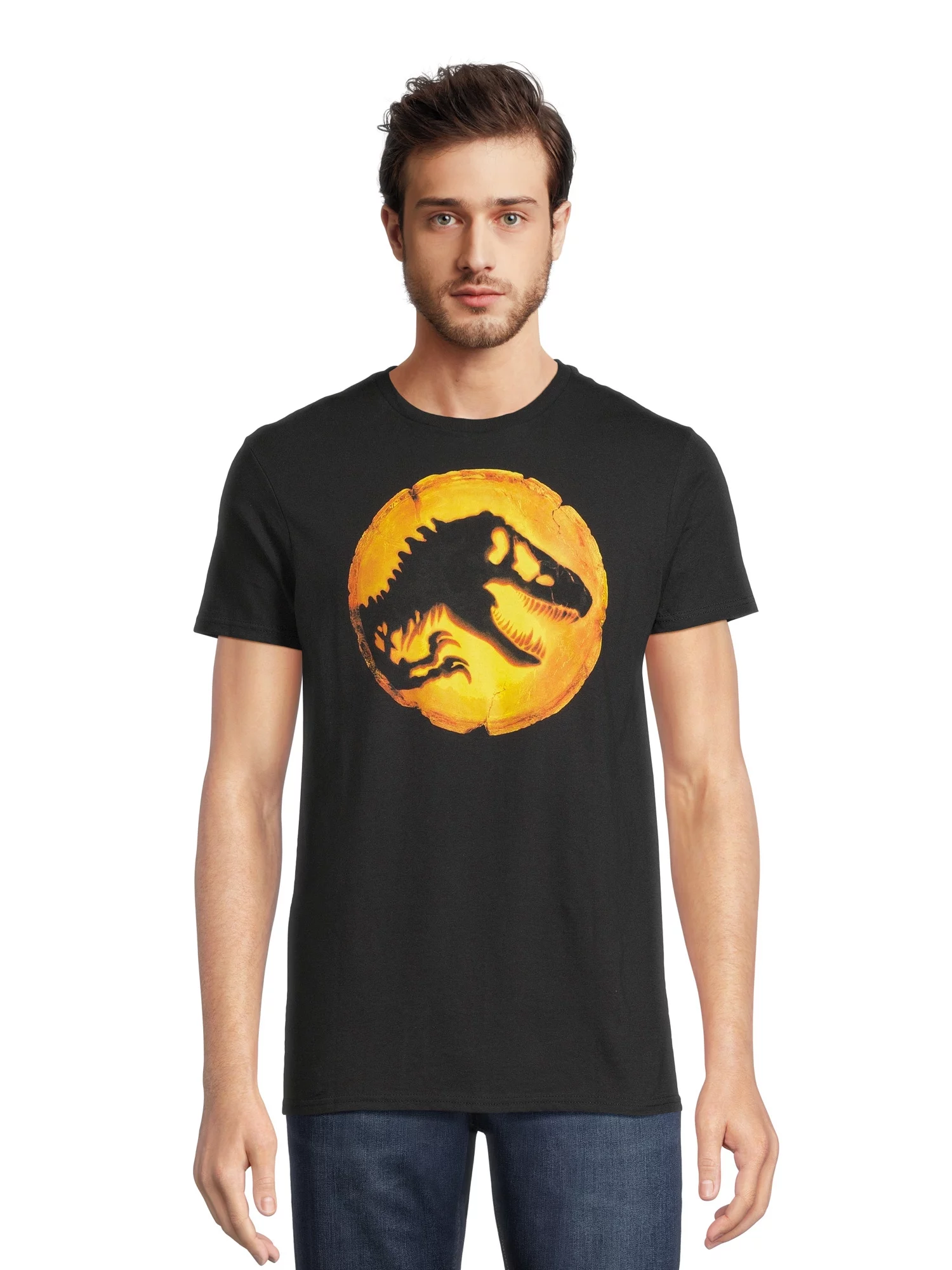 Jurassic Park Men's Coin Amber Graphic Tee with Short Sleeves, Size S-3XL