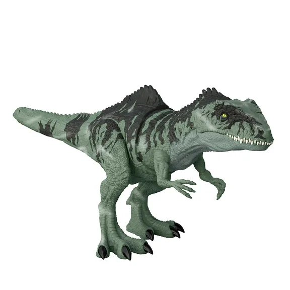 Jurassic World Dominion Giganotosaurus Dinosaur Toy Action Figure, Strike N Roar for Boys 4 Years +