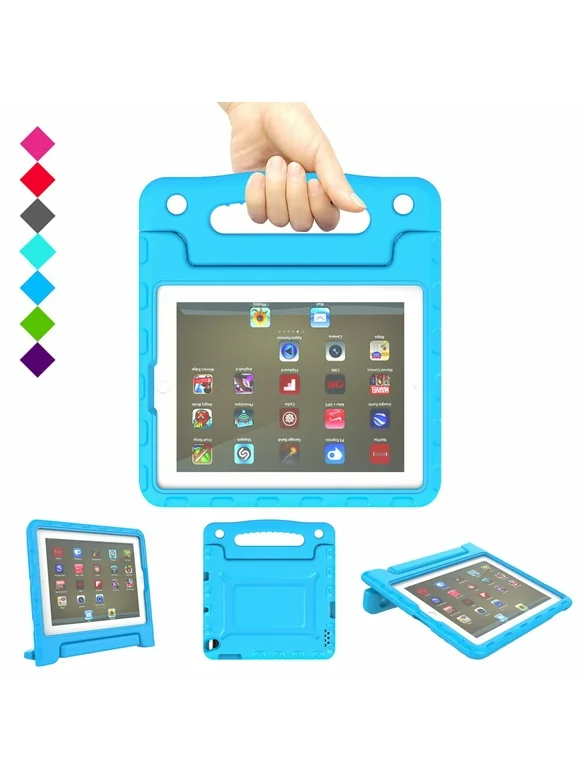 Kids Case for iPad 2 3 4 - Light Weight Shock Proof Convertible Handle Stand Kids Friendly for iPad 2, iPad 3rd Generation/4th Generation Tablet Cover
