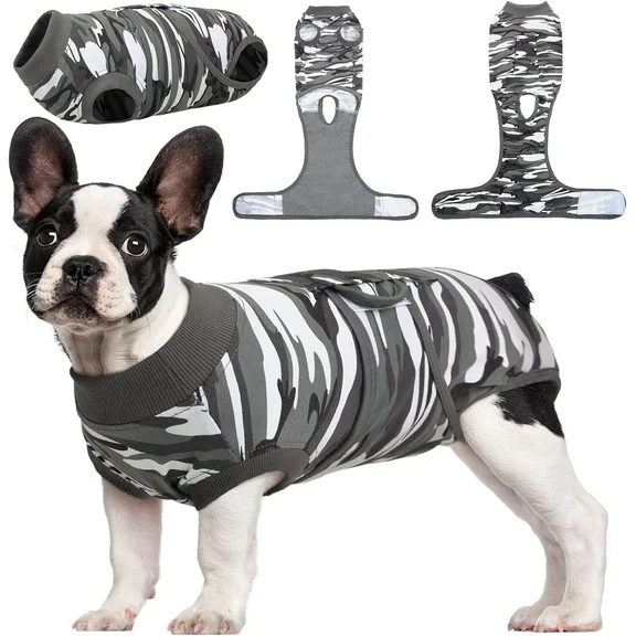 Kuoser Recovery Suit for Dogs Cats after Surgery, Professional Dog Cat Onesie, XS