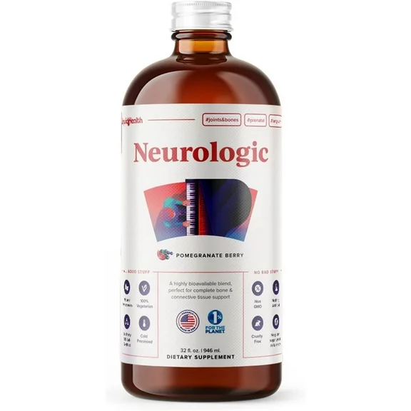 LIQUIDHEALTH Neurologic Brain Booster Supplement Nootropic Liquid Multivitamin, 32 fl Oz
