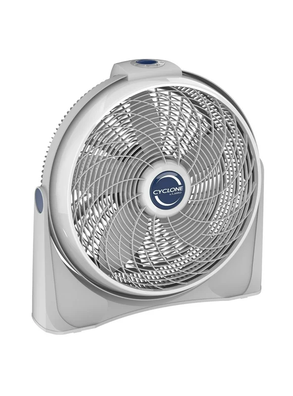 Lasko 20" Cyclone Air Circulator Floor Fan with Wall Mount Option, 23" Height, White, 3520, New
