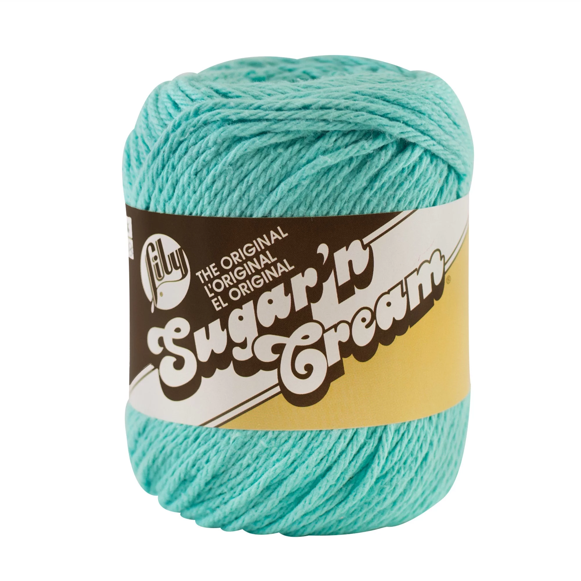 Lily Sugar'n Cream The Original 4 Medium Cotton Yarn, Seabreeze 2.5oz/71g, 120 Yards