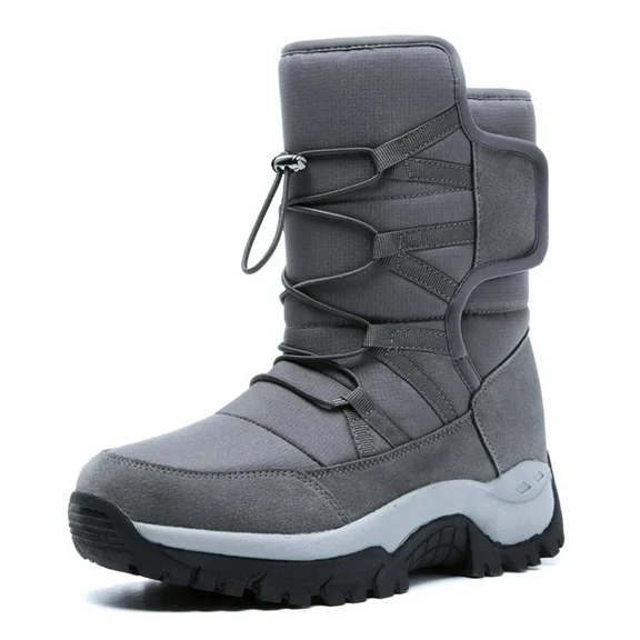 Lopsie Men's Snow Boots Insulated Waterproof Rugged Duty Outdoor Winter Boots