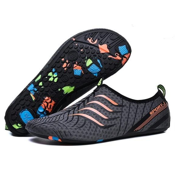 Lopsie Women's Water Shoes Aqua Socks Men's Slip on Casual Exercise Pool Beach Sneakers