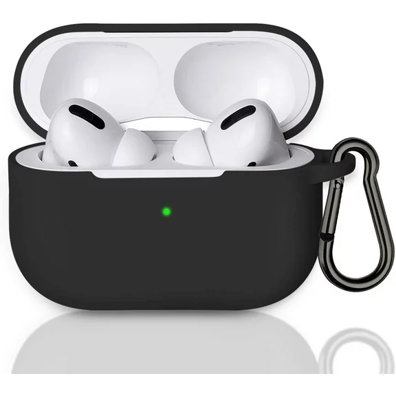 MATEPROX AirPods Pro Case, AirPods Pro 2019 Protective Headphone Cover, Support Wireless Charging for Airpods Pro-Black