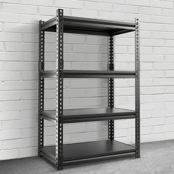 MOPHOTO Garage Storage Shelves, Adjustable 4-Tier Metal Heavy Duty Shelving, Utility Storage Rack for Garage Organization Warehouse Basement Shelf Rack, 31.5" W x 16.2" D x 63" H, 1 Pack