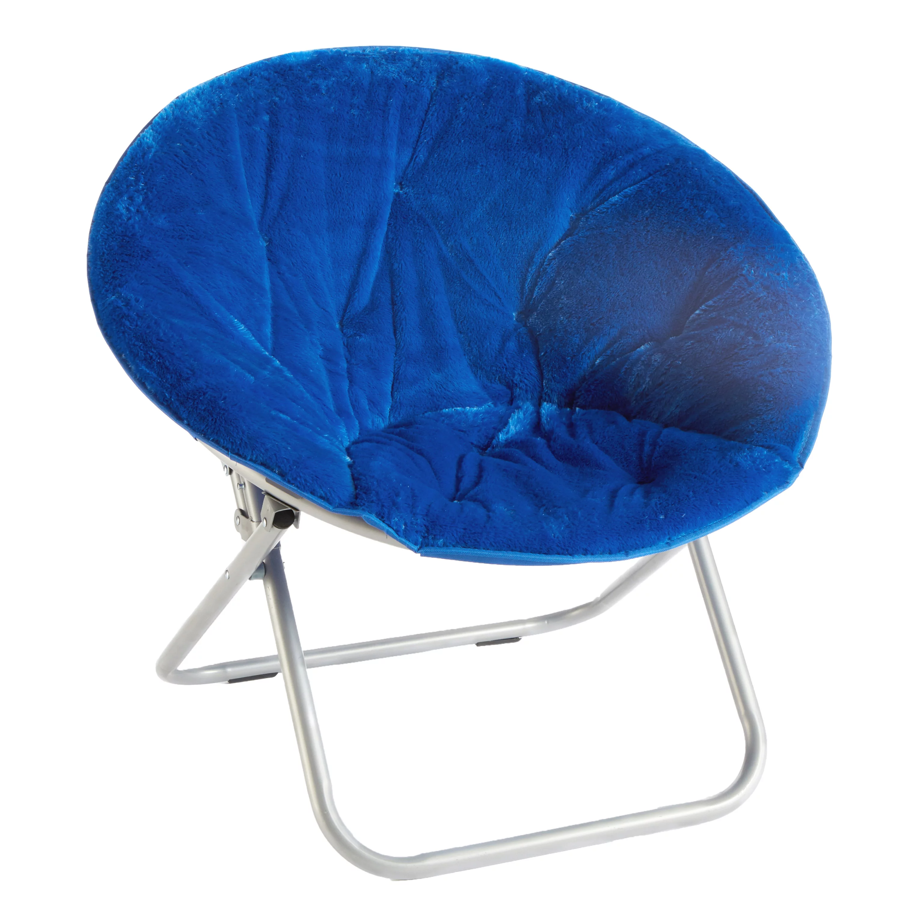 Mainstays Faux Fur Saucer™ Chair, Blue