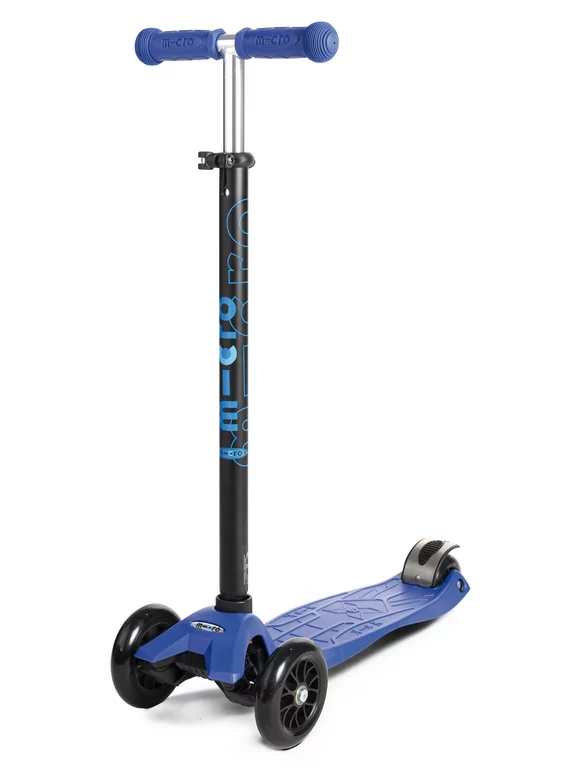 Micro Kickboard Maxi Original 3-Wheel Scooter with Lean-to-Steer, Blue
