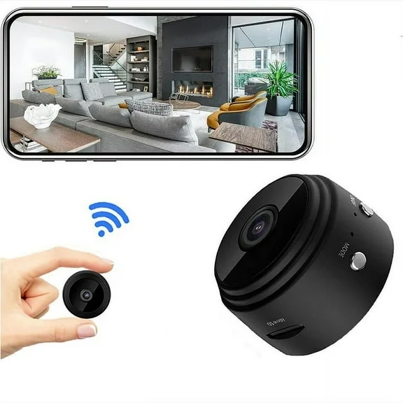 Mini Home Surveillance Security Camera Wireless Wifi with Night Vision 1080P HD Mini Indoor Camera