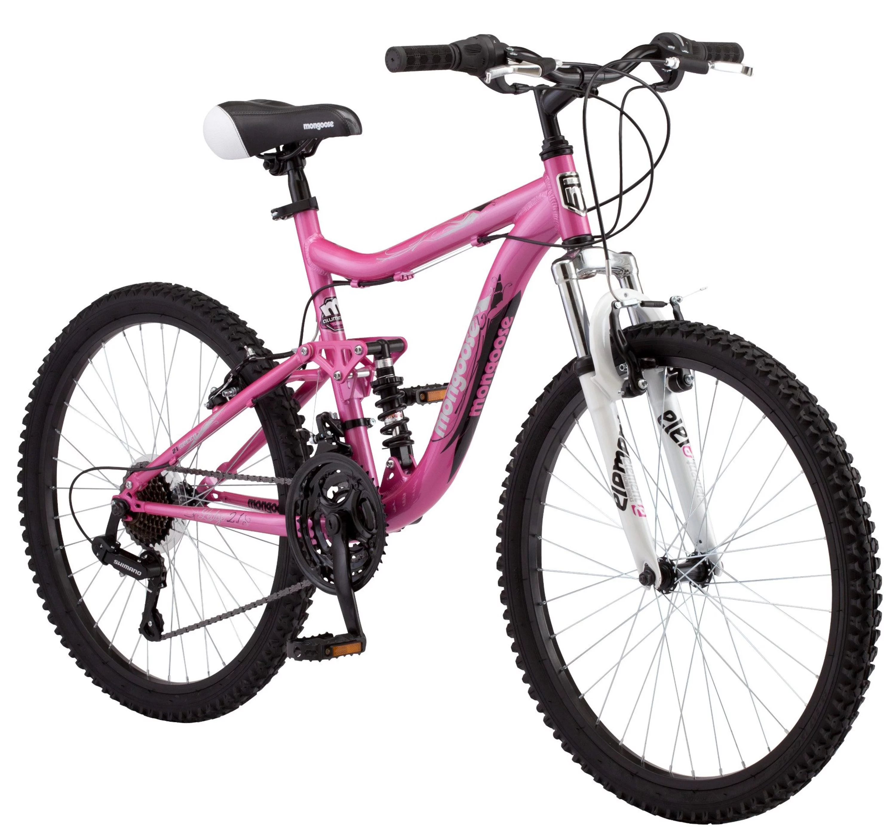 Mongoose 24" Ledge 2.1 Girls Mountain Bike, Light Pink