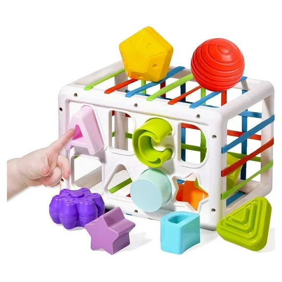 Montessori Baby Shape Sorter Toy for 1 Year Old - Developmental & Sensory Toys for Toddlers 12-24 Months - Ideal for Boys & Girls | Enhance Fine Motor Skills