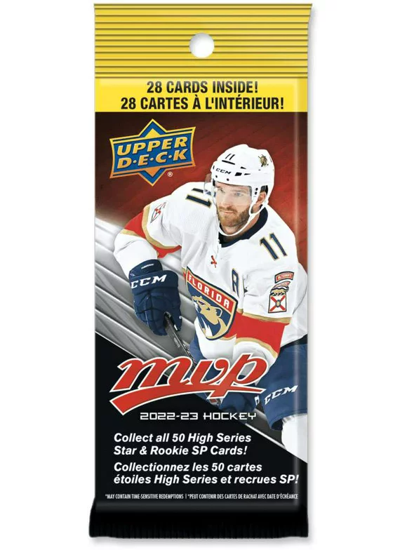 NHL Upper Deck 2022-23 MVP Hockey Trading Card FAT Pack (28 Cards)